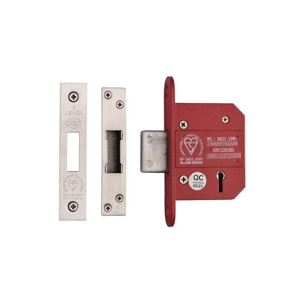 CE York British Standard 5 Lever Deadlock 2 1/2" by M Marcus - Heritage Brass