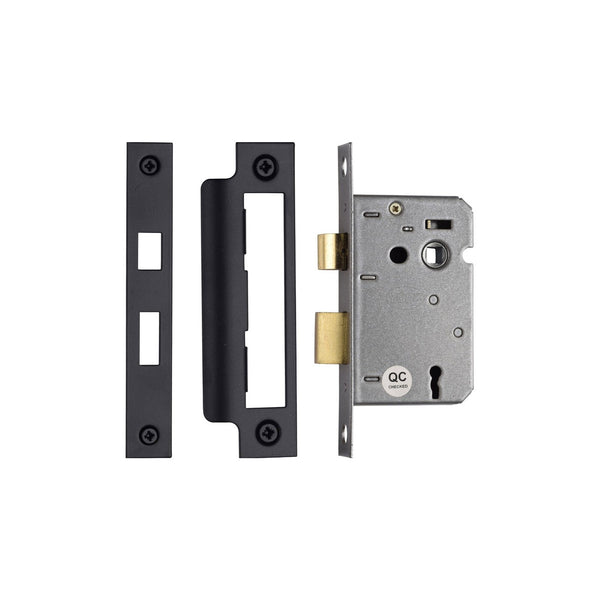 York 3 Lever Sash Lock 2 1/2" by M Marcus - Heritage Brass