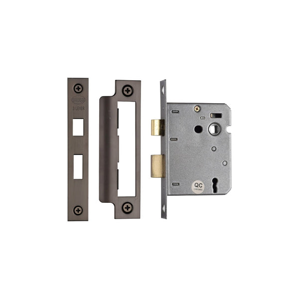 York 3 Lever Sash Lock 3" by M Marcus - Heritage Brass