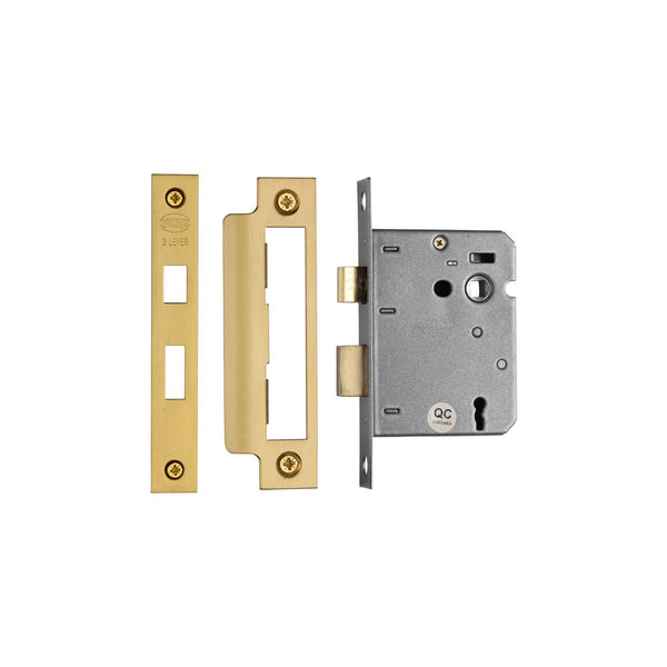 York 3 Lever Sash Lock 3" by M Marcus - Heritage Brass