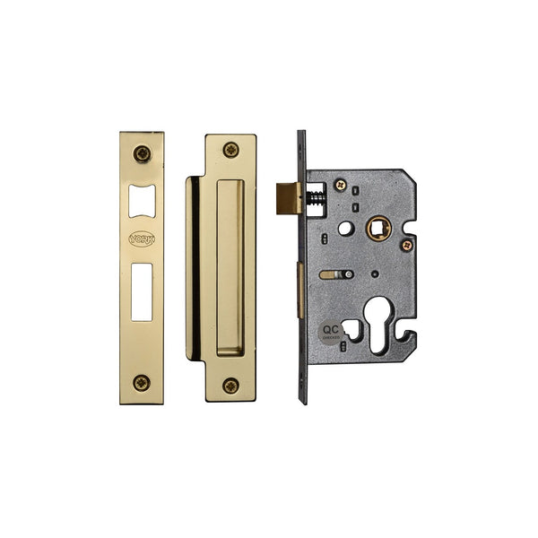 York Euro Profile Sashlock 2 1/2" by M Marcus - Heritage Brass