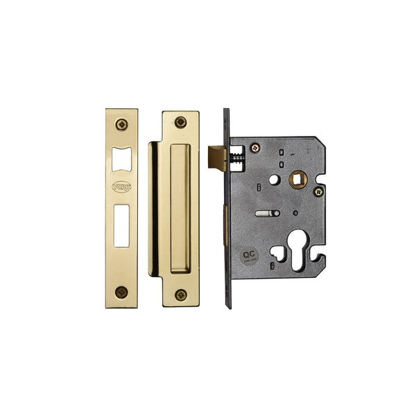 York Euro Profile Sashlock 3" by M Marcus - Heritage Brass