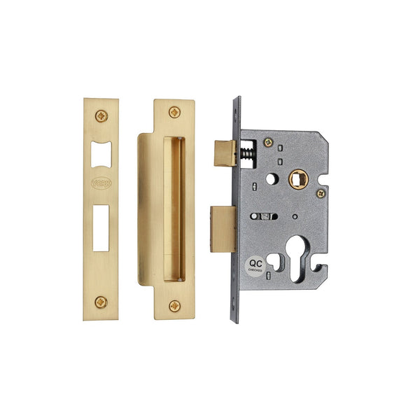 York Euro Profile Sashlock 3" by M Marcus - Heritage Brass