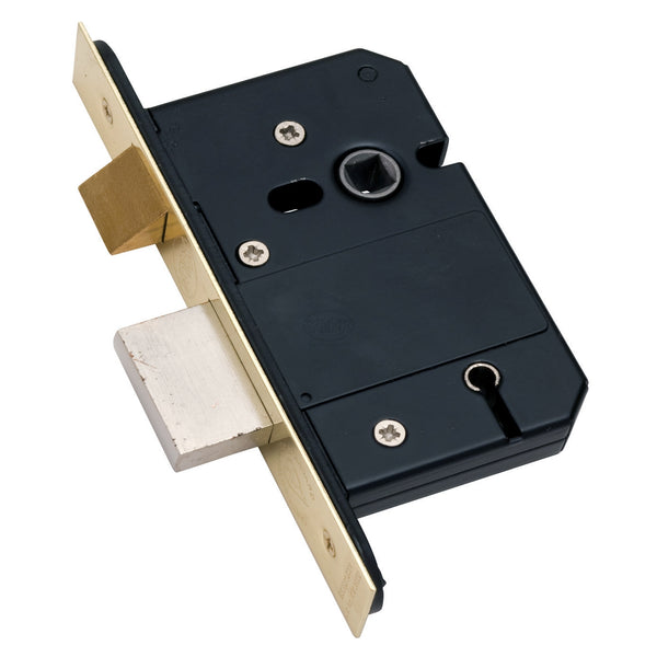 York British Standard 5 Lever Sashlock 3" PB by M Marcus - Heritage Brass