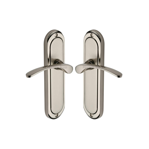 Ambassador Door Handle on Plate by M Marcus - Heritage Brass