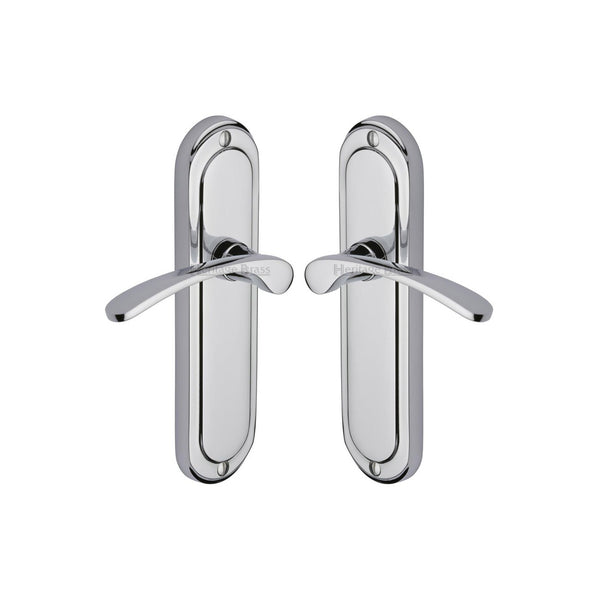 Ambassador Door Handle on Plate by M Marcus - Heritage Brass