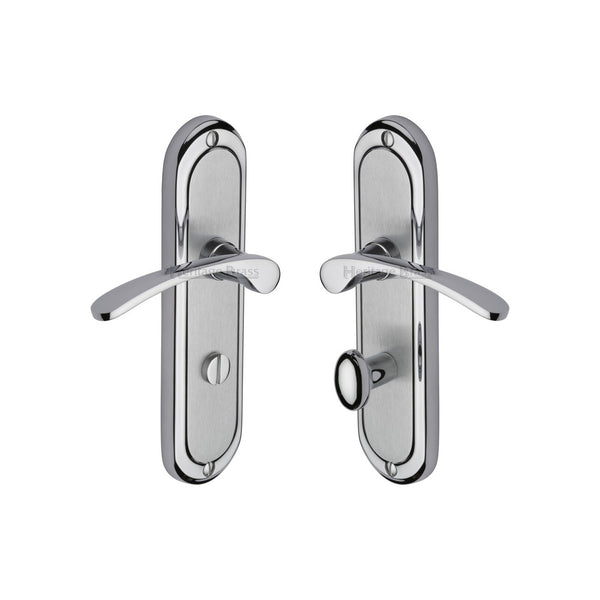 Ambassador Door Handle on Plate by M Marcus - Heritage Brass