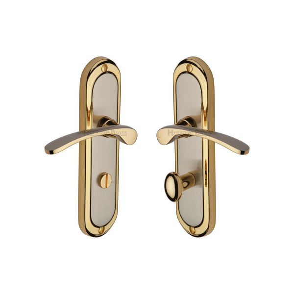 Ambassador Door Handle on Plate by M Marcus - Heritage Brass