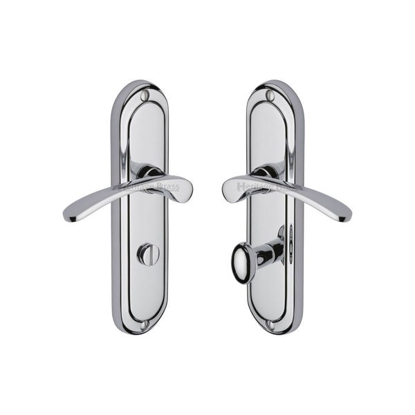 Ambassador Door Handle on Plate by M Marcus - Heritage Brass