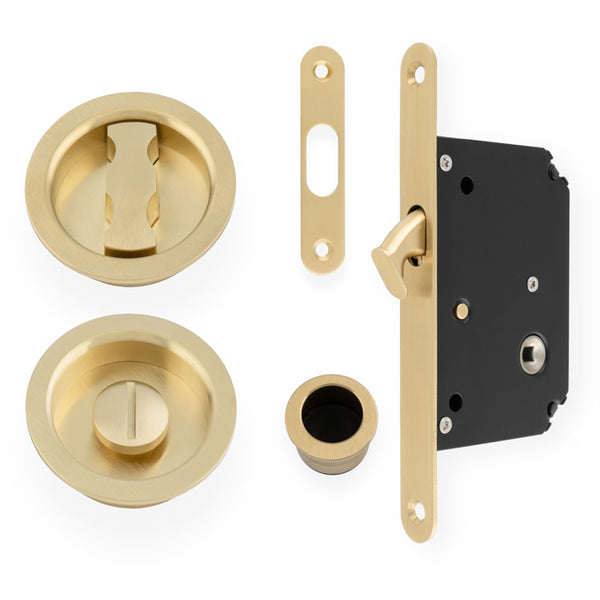 Alexander & Wilks Radius Sliding Door Lock Set