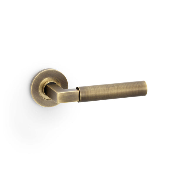 Alexander & Wilks, Alexander and Wilks - Hurricane Plain Lever on Round Rose, Door Handles, Lever On Rose