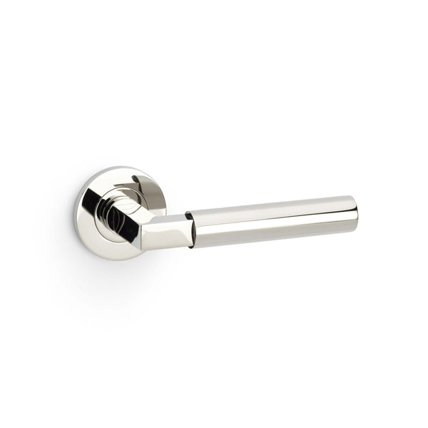 Alexander & Wilks, Alexander and Wilks - Hurricane Plain Lever on Round Rose, Door Handles, Lever On Rose