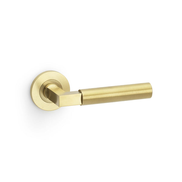 Alexander & Wilks, Alexander and Wilks - Hurricane Plain Lever on Round Rose, Door Handles, Lever On Rose