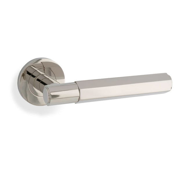 Alexander & Wilks, Alexander and Wilks - Spitfire Hex Lever on Round Rose, Door Handles, Lever On Rose