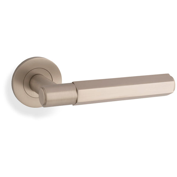 Alexander & Wilks, Alexander and Wilks - Spitfire Hex Lever on Round Rose, Door Handles, Lever On Rose