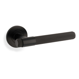 Alexander & Wilks, Alexander and Wilks - Knurled Kingstone Lever on Round Rose, Door Handles, Lever On Rose