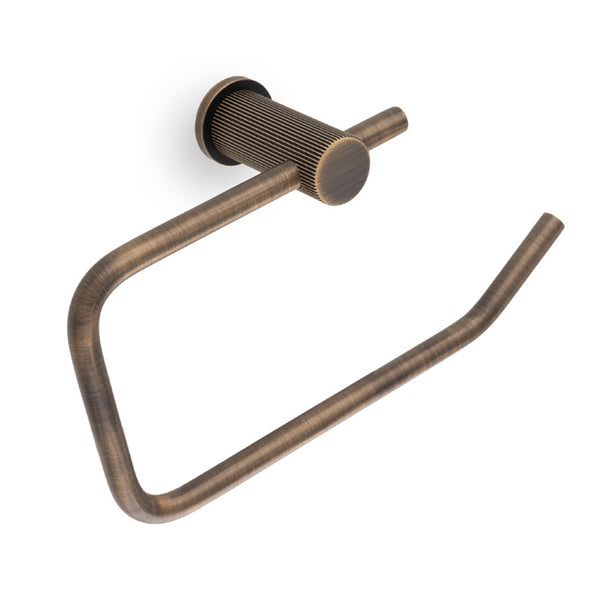 Alexander & Wilks Brunel Plain Towel Ring Reeded Toilet Roll Holder by Alexander & Wilks
