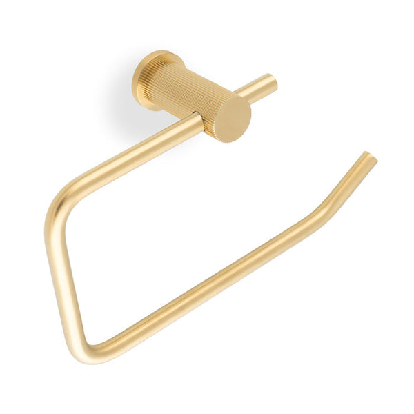 Alexander & Wilks Brunel Plain Towel Ring Reeded Toilet Roll Holder by Alexander & Wilks