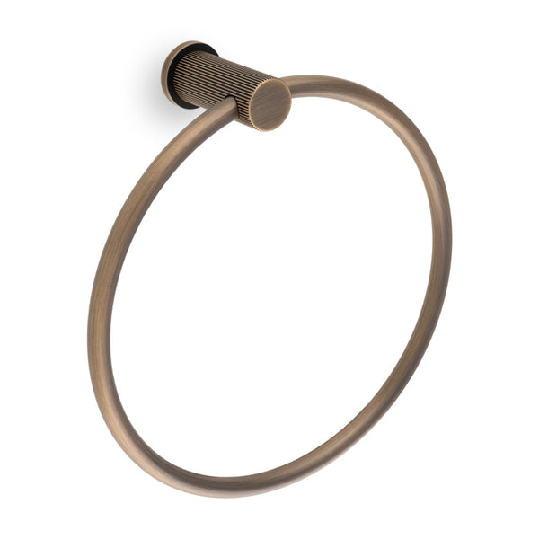 Alexander & Wilks Brunel Plain Towel Ring Reeded Towel Ring by Alexander & Wilks