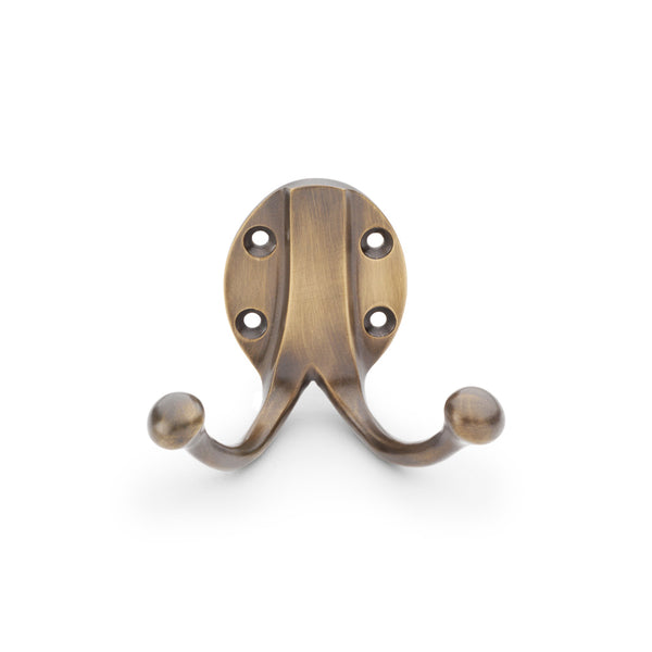 Alexander & Wilks, Alexander and Wilks - Traditional Double Robe Hook, Accessories, Hat & Coat Hook