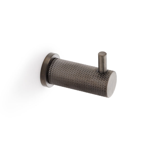 Alexander & Wilks, Alexander and Wilks - Brunel Knurled Coat Hook, Accessories, Hat & Coat Hook