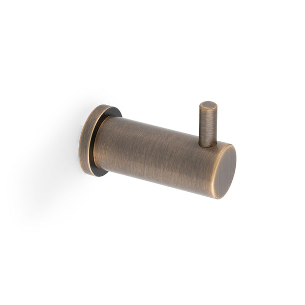 Alexander & Wilks Brunel Plain Coat Hook - Solid Brass