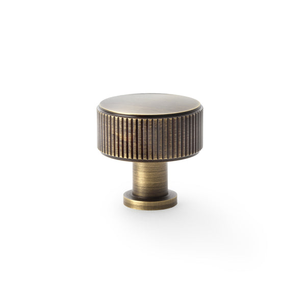 Alexander & Wilks, Alexander and Wilks - Lucia Reeded Cupboard Knob, Cabinet Hardware, Cabinet Knob