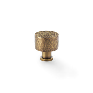 Alexander & Wilks, Alexander and Wilks - Leila - Hammered Cupboard Knob, Cabinet Hardware, Cabinet Knob