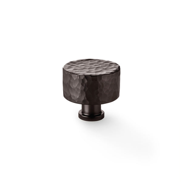 Alexander & Wilks, Alexander and Wilks - Leila Hammered Cupboard Knob, Cabinet Hardware, Cabinet Knob