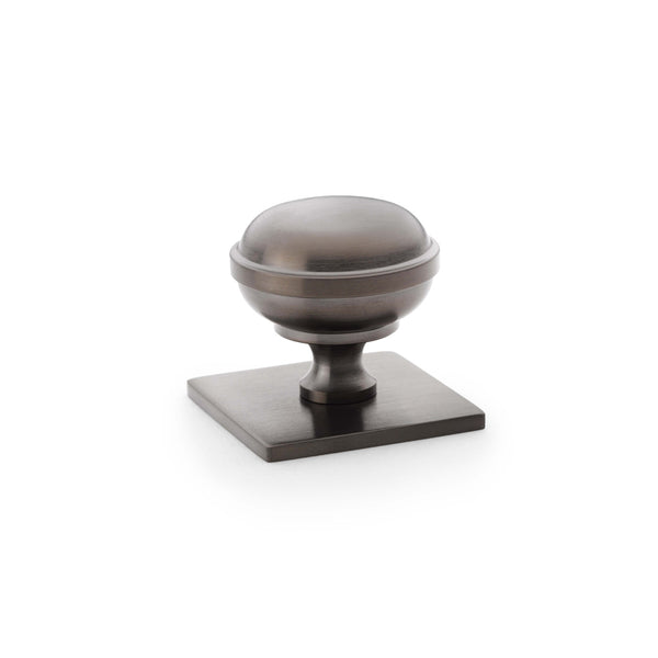 Alexander & Wilks Quantock Cabinet Knob On Square Backplate