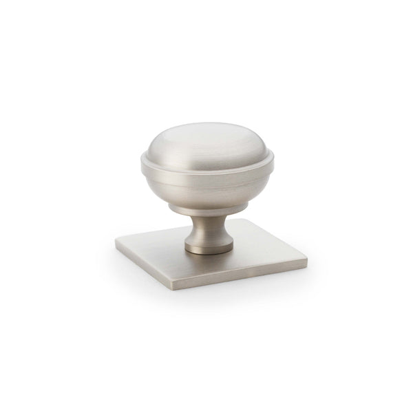 Alexander & Wilks Quantock Cabinet Knob On Square Backplate