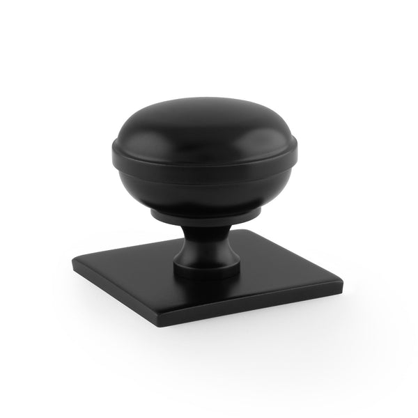 Alexander & Wilks Quantock Cabinet Knob On Square Backplate