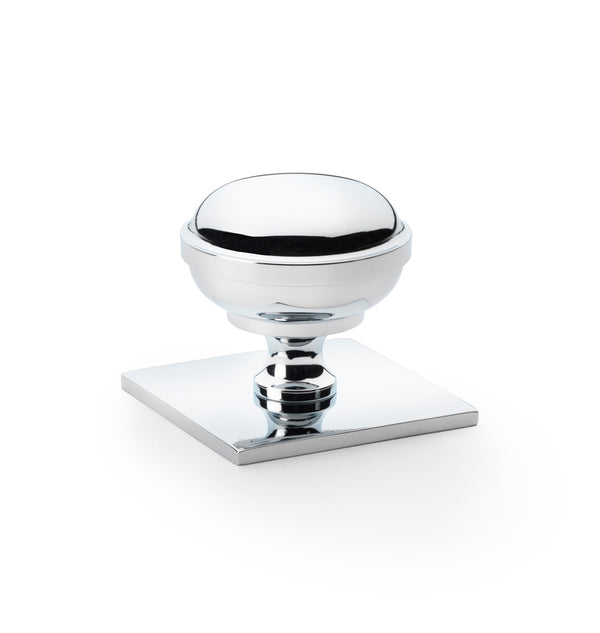 Alexander & Wilks Quantock Cabinet Knob On Square Backplate