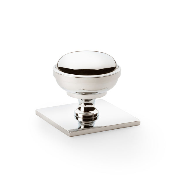 Alexander & Wilks Quantock Cabinet Knob On Square Backplate