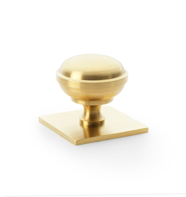 Alexander & Wilks Quantock Cabinet Knob On Square Backplate