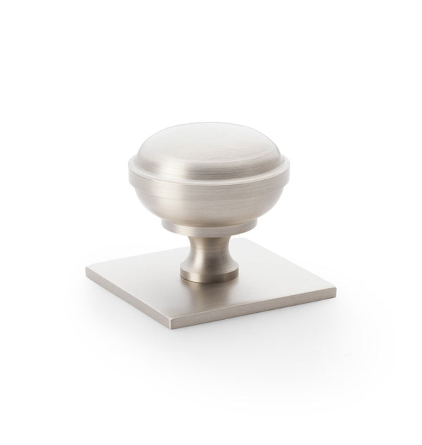 Alexander & Wilks Quantock Cabinet Knob On Square Backplate