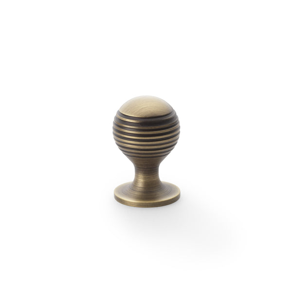 Alexander & Wilks, Alexander and Wilks - Caesar Cupboard Knob on Round Rose, Cabinet Hardware, Cabinet Knob