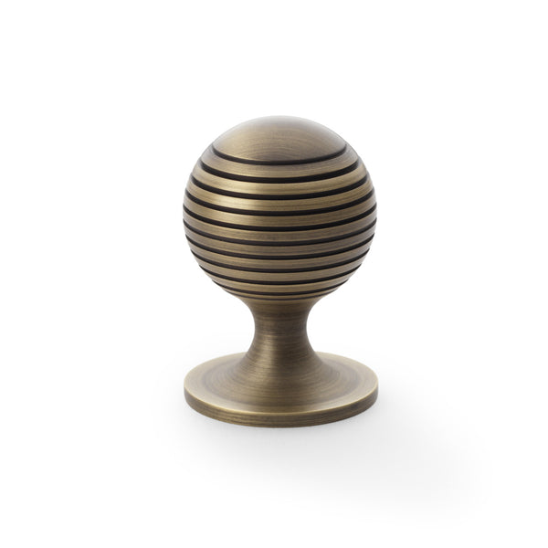 Alexander & Wilks, Alexander and Wilks - Caesar Cupboard Knob on Round Rose, Cabinet Hardware, Cabinet Knob