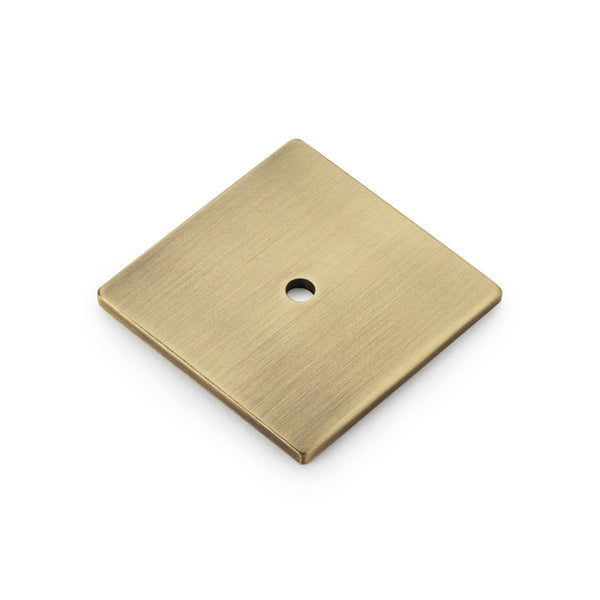 Alexander & Wilks, Alexander and Wilks - Bullion Square Backplate, Cabinet Hardware, Cabinet Accessories