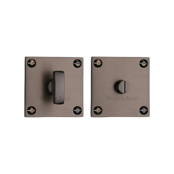 Square Bathroom Turn & Release - BAU1555 by M Marcus - Heritage Brass
