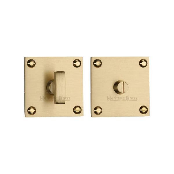 Square Bathroom Turn & Release - BAU1555 by M Marcus - Heritage Brass