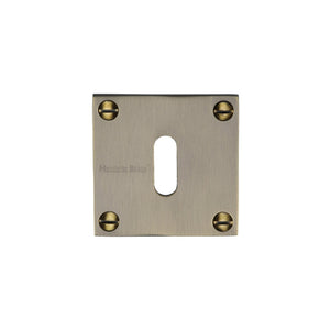 Standard Key Escutcheon Square - BAU1556 by M Marcus - Heritage Brass