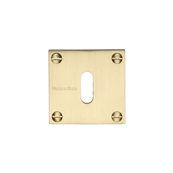 Standard Key Escutcheon Square - BAU1556 by M Marcus - Heritage Brass