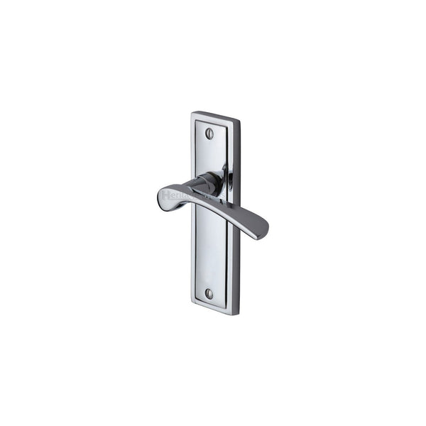 Boston Door Handle on Plate by M Marcus - Heritage Brass