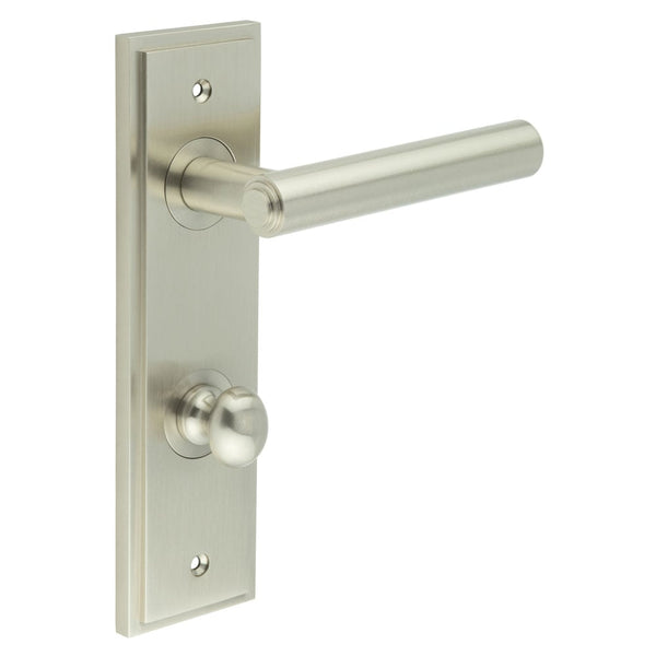 Burlington Richmond Door Handle Din Bathroom Backplate & Turn & Release 80 by Burlington By Frelan