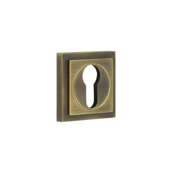 Burlington Euro Profile Escutcheons Square Stepped Rose