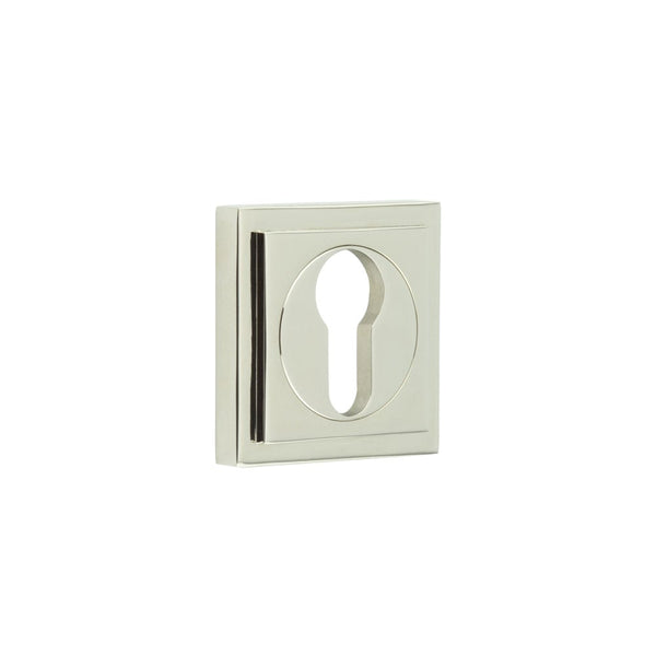 Burlington Euro Profile Escutcheons Square Stepped Rose