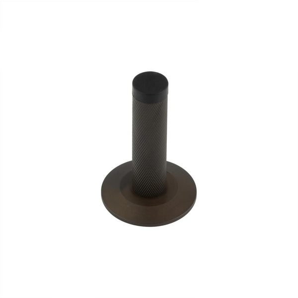 Burlington Knurled Wall Mounted Door Stops Chamfered Rose