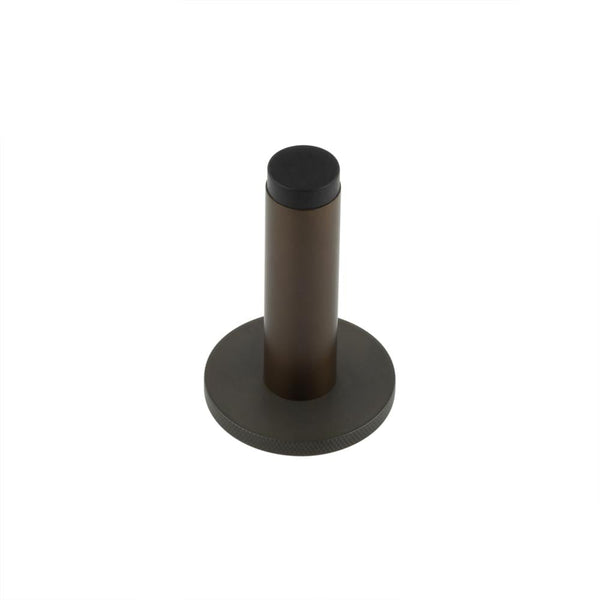 Burlington Plain Wall Mounted Door Stops Knurled Rose