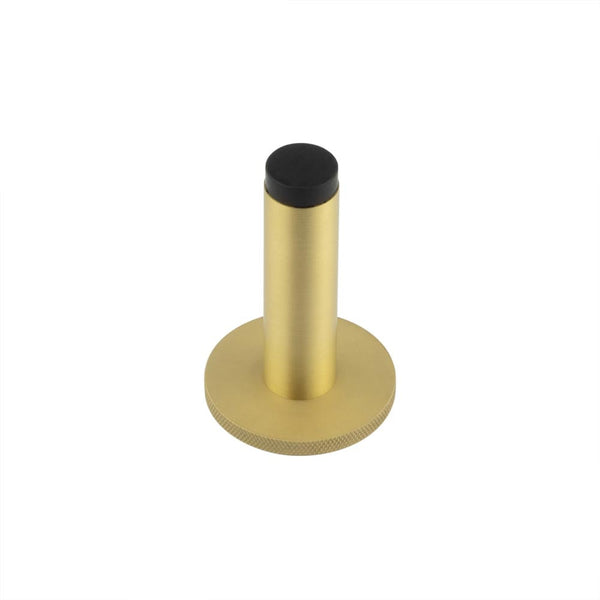 Burlington Plain Wall Mounted Door Stops Knurled Rose
